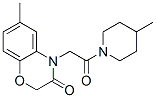 (9ci)-1-[(2,3-二氫-6-甲基-3-氧代-4H-1,4-苯并噁嗪-4-基)乙?；鵠-4-甲基-哌啶結(jié)構(gòu)式_606119-47-5結(jié)構(gòu)式