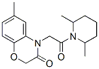 (9ci)-1-[(2,3-二氫-6-甲基-3-氧代-4H-1,4-苯并噁嗪-4-基)乙?；鵠-2,6-二甲基-哌啶結(jié)構(gòu)式_606119-48-6結(jié)構(gòu)式