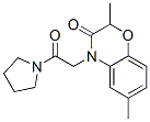 (9ci)-1-[(2,3-二氫-2,6-二甲基-3-氧代-4H-1,4-苯并噁嗪-4-基)乙?；鵠-吡咯烷結(jié)構(gòu)式_606119-93-1結(jié)構(gòu)式