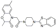 (9ci)-1-(2-苯并噻唑)-4-[(2,3-二氫-2,6-二甲基-3-氧代-4H-1,4-苯并噁嗪-4-基)乙?；鵠-哌嗪結(jié)構(gòu)式_606120-07-4結(jié)構(gòu)式