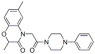 (9ci)-1-[(2,3-二氫-2,6-二甲基-3-氧代-4H-1,4-苯并噁嗪-4-基)乙?；鵠-4-苯基-哌嗪結(jié)構(gòu)式_606120-08-5結(jié)構(gòu)式