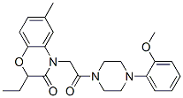 (9ci)-1-[(2-乙基-2,3-二氫-6-甲基-3-氧代-4H-1,4-苯并噁嗪-4-基)乙酰基]-4-(2-甲氧基苯基)-哌嗪結(jié)構(gòu)式_606120-23-4結(jié)構(gòu)式