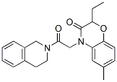 (9ci)-2-[(2-乙基-2,3-二氫-6-甲基-3-氧代-4H-1,4-苯并噁嗪-4-基)乙?；鵠-1,2,3,4-四氫-異喹啉結(jié)構(gòu)式_606120-31-4結(jié)構(gòu)式
