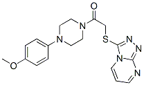 (9ci)-1-(4-甲氧基苯基)-4-[(1,2,4-噻唑并[4,3-a]嘧啶-3-基硫代)乙?；鵠-哌嗪結構式_606121-76-0結構式