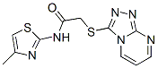 (9ci)-n-(4-甲基-2-噻唑)-2-(1,2,4-噻唑并[4,3-a]嘧啶-3-基硫代)-乙酰胺結構式_606121-84-0結構式