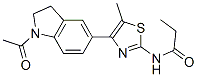 (9CI)-N-[4-(1-乙?；?2,3-二氫-1H-吲哚-5-基)-5-甲基-2-噻唑]-丙酰胺結(jié)構(gòu)式_606121-86-2結(jié)構(gòu)式
