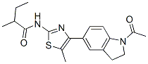 (9ci)-n-[4-(1-乙?；?2,3-二氫-1H-吲哚-5-基)-5-甲基-2-噻唑]-2-甲基-丁酰胺結(jié)構(gòu)式_606121-88-4結(jié)構(gòu)式