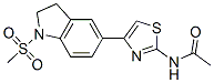 (9ci)-n-[4-[2,3-二氫-1-(甲基磺?；?-1H-吲哚-5-基]-2-噻唑]-乙酰胺結(jié)構(gòu)式_606121-96-4結(jié)構(gòu)式