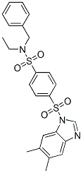 (9ci)-4-[(5,6-二甲基-1H-苯并咪唑-1-基)磺?；鵠-n-乙基-n-(苯基甲基)-苯磺酰胺結(jié)構(gòu)式_606131-17-3結(jié)構(gòu)式