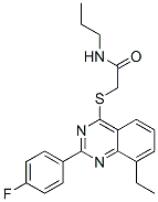 (9ci)-2-[[8-乙基-2-(4-氟苯基)-4-喹唑啉]硫代]-n-丙基-乙酰胺結(jié)構(gòu)式_606131-29-7結(jié)構(gòu)式