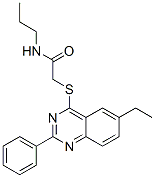 (9ci)-2-[(6-乙基-2-苯基-4-喹唑啉)硫代]-n-丙基-乙酰胺結(jié)構(gòu)式_606131-36-6結(jié)構(gòu)式