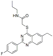 (9ci)-2-[[6-乙基-2-(4-氟苯基)-4-喹唑啉]硫代]-n-丙基-乙酰胺結(jié)構(gòu)式_606131-49-1結(jié)構(gòu)式