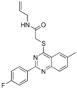(9ci)-2-[[2-(4-氟苯基)-6-甲基-4-喹唑啉]硫代]-n-2-丙烯基-乙酰胺結(jié)構(gòu)式_606131-55-9結(jié)構(gòu)式