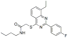 (9ci)-n-丁基-2-[[8-乙基-2-(4-氟苯基)-4-喹唑啉]硫代]-乙酰胺結構式_606131-68-4結構式