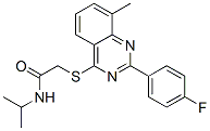(9ci)-2-[[2-(4-氟苯基)-8-甲基-4-喹唑啉]硫代]-n-(1-甲基乙基)-乙酰胺結(jié)構(gòu)式_606131-75-3結(jié)構(gòu)式