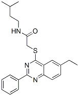 (9ci)-2-[(6-乙基-2-苯基-4-喹唑啉)硫代]-n-(3-甲基丁基)-乙酰胺結(jié)構(gòu)式_606131-76-4結(jié)構(gòu)式