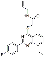(9ci)-2-[[8-乙基-2-(4-氟苯基)-4-喹唑啉]硫代]-n-2-丙烯基-乙酰胺結(jié)構(gòu)式_606131-79-7結(jié)構(gòu)式