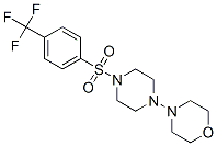 (9ci)-1-(4-嗎啉)-4-[[4-(三氟甲基)苯基]磺?；鵠-哌嗪結(jié)構(gòu)式_606132-06-3結(jié)構(gòu)式