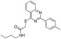 (9ci)-n-丁基-2-[[2-(4-甲基苯基)-4-喹唑啉]硫代]-乙酰胺結(jié)構(gòu)式_606132-26-7結(jié)構(gòu)式