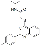 (9ci)-n-(1-甲基乙基)-2-[[2-(4-甲基苯基)-4-喹唑啉]硫代]-乙酰胺結(jié)構(gòu)式_606132-28-9結(jié)構(gòu)式