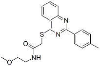 (9ci)-n-(2-甲氧基乙基)-2-[[2-(4-甲基苯基)-4-喹唑啉]硫代]-乙酰胺結(jié)構(gòu)式_606132-29-0結(jié)構(gòu)式