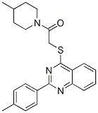 (9ci)-4-甲基-1-[[[2-(4-甲基苯基)-4-喹唑啉]硫代]乙?；鵠-哌啶結(jié)構(gòu)式_606132-39-2結(jié)構(gòu)式