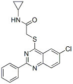 (9ci)-2-[(6-氯-2-苯基-4-喹唑啉)硫代]-n-環(huán)丙基-乙酰胺結(jié)構(gòu)式_606132-57-4結(jié)構(gòu)式