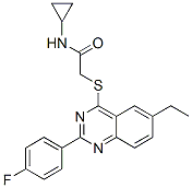 (9ci)-n-環(huán)丙基-2-[[6-乙基-2-(4-氟苯基)-4-喹唑啉]硫代]-乙酰胺結(jié)構(gòu)式_606132-79-0結(jié)構(gòu)式