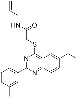 (9ci)-2-[[6-乙基-2-(3-甲基苯基)-4-喹唑啉]硫代]-n-2-丙烯基-乙酰胺結構式_606132-89-2結構式
