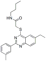 (9ci)-n-丁基-2-[[6-乙基-2-(3-甲基苯基)-4-喹唑啉]硫代]-乙酰胺結(jié)構(gòu)式_606132-91-6結(jié)構(gòu)式