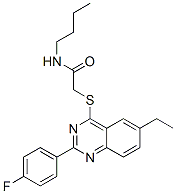 (9ci)-n-丁基-2-[[6-乙基-2-(4-氟苯基)-4-喹唑啉]硫代]-乙酰胺結(jié)構(gòu)式_606132-97-2結(jié)構(gòu)式