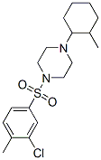 (9ci)-1-[(3-氯-4-甲基苯基)磺?；鵠-4-(2-甲基環(huán)己基)-哌嗪結(jié)構(gòu)式_606133-29-3結(jié)構(gòu)式