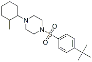 (9ci)-1-[[4-(1,1-二甲基乙基)苯基]磺酰基]-4-(2-甲基環(huán)己基)-哌嗪結(jié)構(gòu)式_606133-34-0結(jié)構(gòu)式