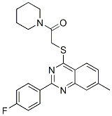 (9ci)-1-[[[2-(4-氟苯基)-7-甲基-4-喹唑啉yl]硫代]乙?；鵠-哌啶結(jié)構(gòu)式_606133-78-2結(jié)構(gòu)式