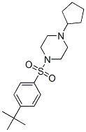 (9ci)-1-環(huán)戊基-4-[[4-(1,1-二甲基乙基)苯基]磺?；鵠-哌嗪結構式_606133-93-1結構式