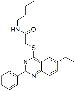 (9ci)-n-丁基-2-[(6-乙基-2-苯基-4-喹唑啉)硫代]-乙酰胺結(jié)構(gòu)式_606134-53-6結(jié)構(gòu)式