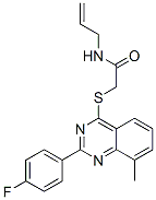 (9ci)-2-[[2-(4-氟苯基)-8-甲基-4-喹唑啉]硫代]-n-2-丙烯基-乙酰胺結(jié)構(gòu)式_606134-55-8結(jié)構(gòu)式