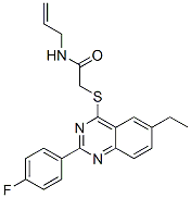 (9ci)-2-[[6-乙基-2-(4-氟苯基)-4-喹唑啉]硫代]-n-2-丙烯基-乙酰胺結構式_606134-61-6結構式