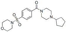 (9ci)-1-環(huán)戊基-4-[4-(4-嗎啉磺?；?苯甲酰基]-哌嗪結構式_606136-27-0結構式