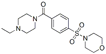 (9ci)-1-乙基-4-[4-(4-嗎啉磺?；?苯甲酰基]-哌嗪結(jié)構(gòu)式_606136-28-1結(jié)構(gòu)式