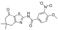 (9ci)-4-甲氧基-3-硝基-n-(4,5,6,7-四氫-5,5-二甲基-7-氧代-2-苯并噻唑)-苯甲酰胺結構式_606922-91-2結構式