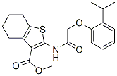(9ci)-4,5,6,7-四氫-2-[[[2-(1-甲基乙基)苯氧基]乙?；鵠氨基]-苯并[b]噻吩-3-羧酸甲酯結(jié)構(gòu)式_606923-47-1結(jié)構(gòu)式