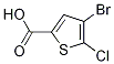 4-Bromo-5-chlorothiophene-2-carboxylicacidStructure,60729-37-5Structure 4-Bromo-5-chlorothiophene-2-carboxylicacid Structure,60729-37-5Structure