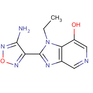 2-(4-氨基-1,2,5-噁二唑-3-基)-1-乙基-1H-咪唑并[4,5-c]吡啶-7-醇結(jié)構(gòu)式_607373-65-9結(jié)構(gòu)式