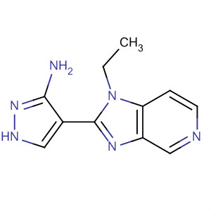 (9ci)-4-(1-乙基-1H-咪唑并[4,5-c]吡啶-2-基)-1H-吡唑-3-胺結(jié)構(gòu)式_607374-10-7結(jié)構(gòu)式