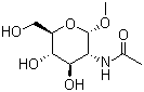 Methyl-2-acetamido-2-deoxy-α-d-glucopyranoside Structure,6082-04-8Structure