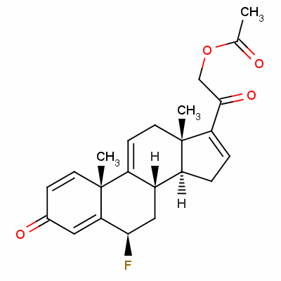 6Beta-fluoro-21-hydroxypregna-1,4,9(11),16-tetraene-3,20-dione 21-acetateStructure,60864-52-0Structure 6Beta-fluoro-21-hydroxypregna-1,4,9(11),16-tetraene-3,20-dione 21-acetate Structure,60864-52-0Structure