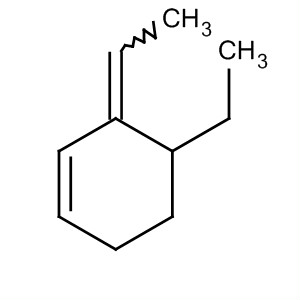 4-Ethyl-3-ethylidenecyclohexeneStructure,61233-77-0Structure 4-Ethyl-3-ethylidenecyclohexene Structure,61233-77-0Structure