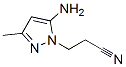 1H-Pyrazole-1-propanenitrile, 5-amino-3-methyl-Structure,61255-82-1Structure 1H-Pyrazole-1-propanenitrile, 5-amino-3-methyl- Structure,61255-82-1Structure