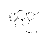 鹽酸去甲咪嗪-D4結(jié)構(gòu)式_61361-34-0結(jié)構(gòu)式